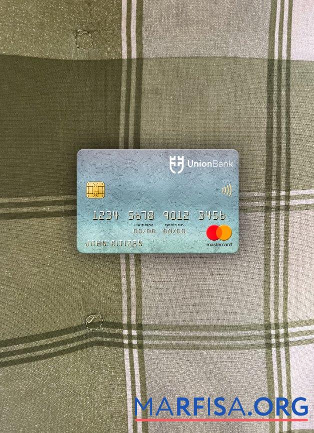 Realistic Liechtenstein Union Bank AG bank mastercard photolook front download for verification